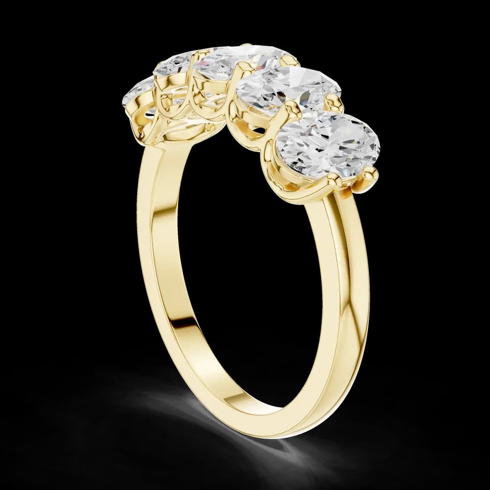 Refined Oval Diamond Lab Grown Diamond Ring - Image 5 Refined Oval Diamond Lab Grown Diamond Ring, view 5 of 6