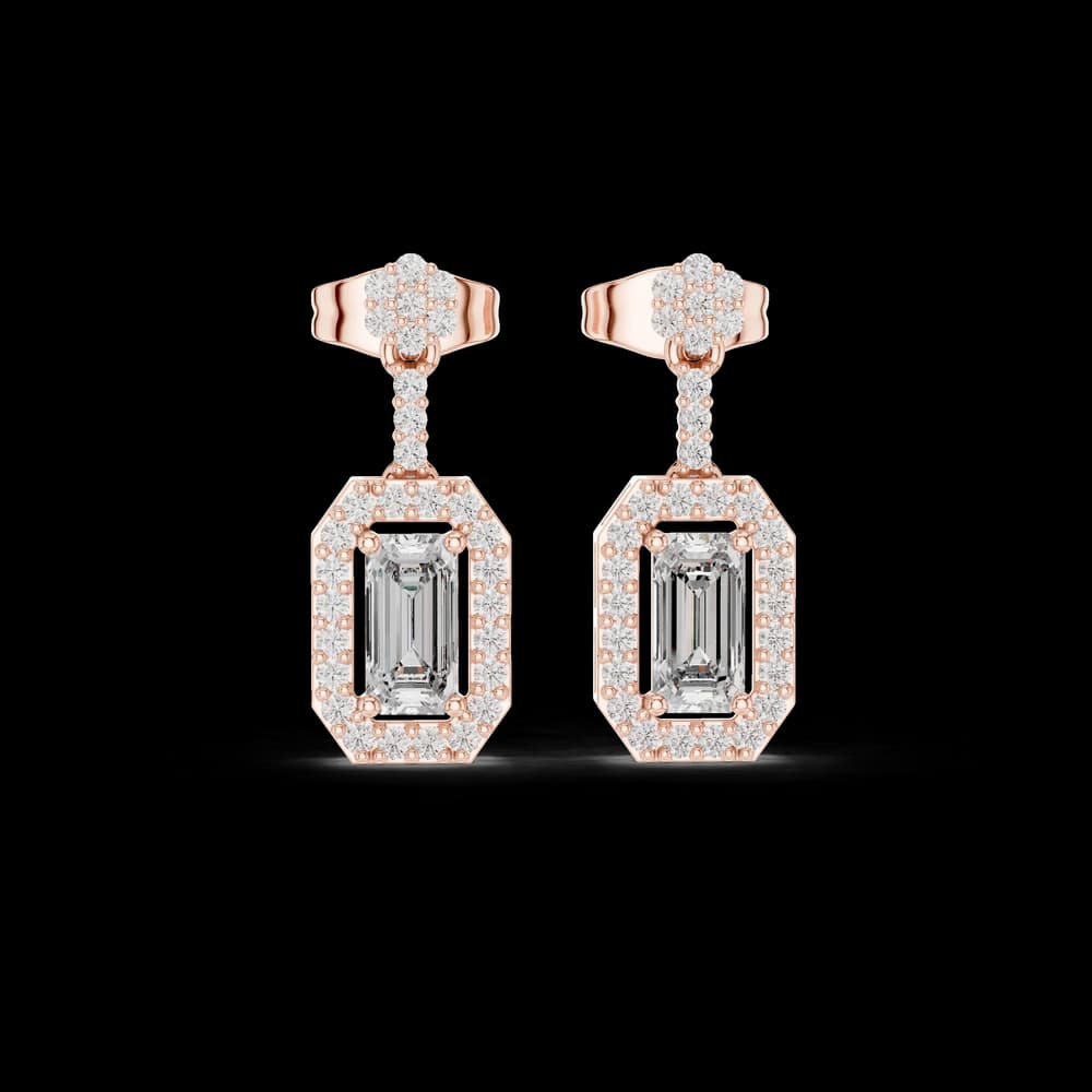 Regal Crown lab grown diamond earring - Image 1 Regal Crown lab grown diamond earring, view 1 of 6