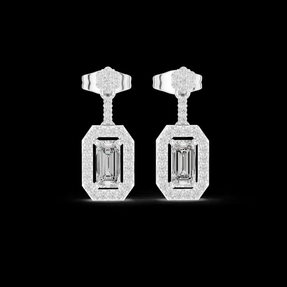 Regal Crown lab grown diamond earring - Image 2 Regal Crown lab grown diamond earring, view 2 of 6