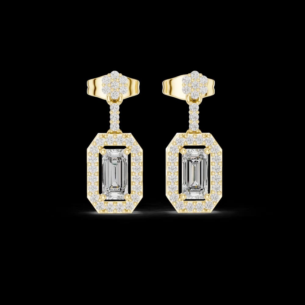 Regal Crown lab grown diamond earring - Image 3 Regal Crown lab grown diamond earring, view 3 of 6