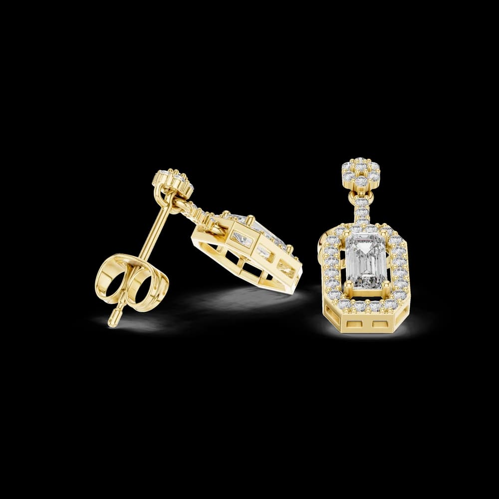 Regal Crown lab grown diamond earring - Image 4 Regal Crown lab grown diamond earring, view 4 of 6