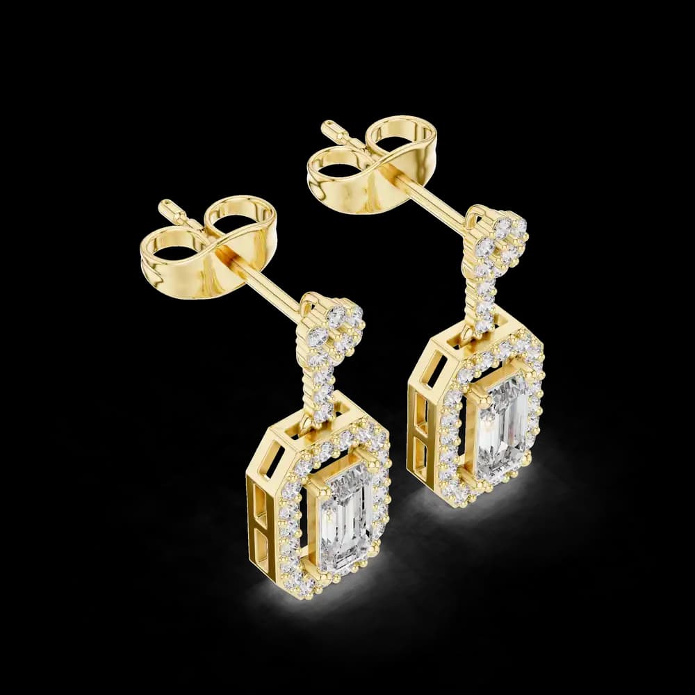 Regal Crown lab grown diamond earring - Image 5 Regal Crown lab grown diamond earring, view 5 of 6