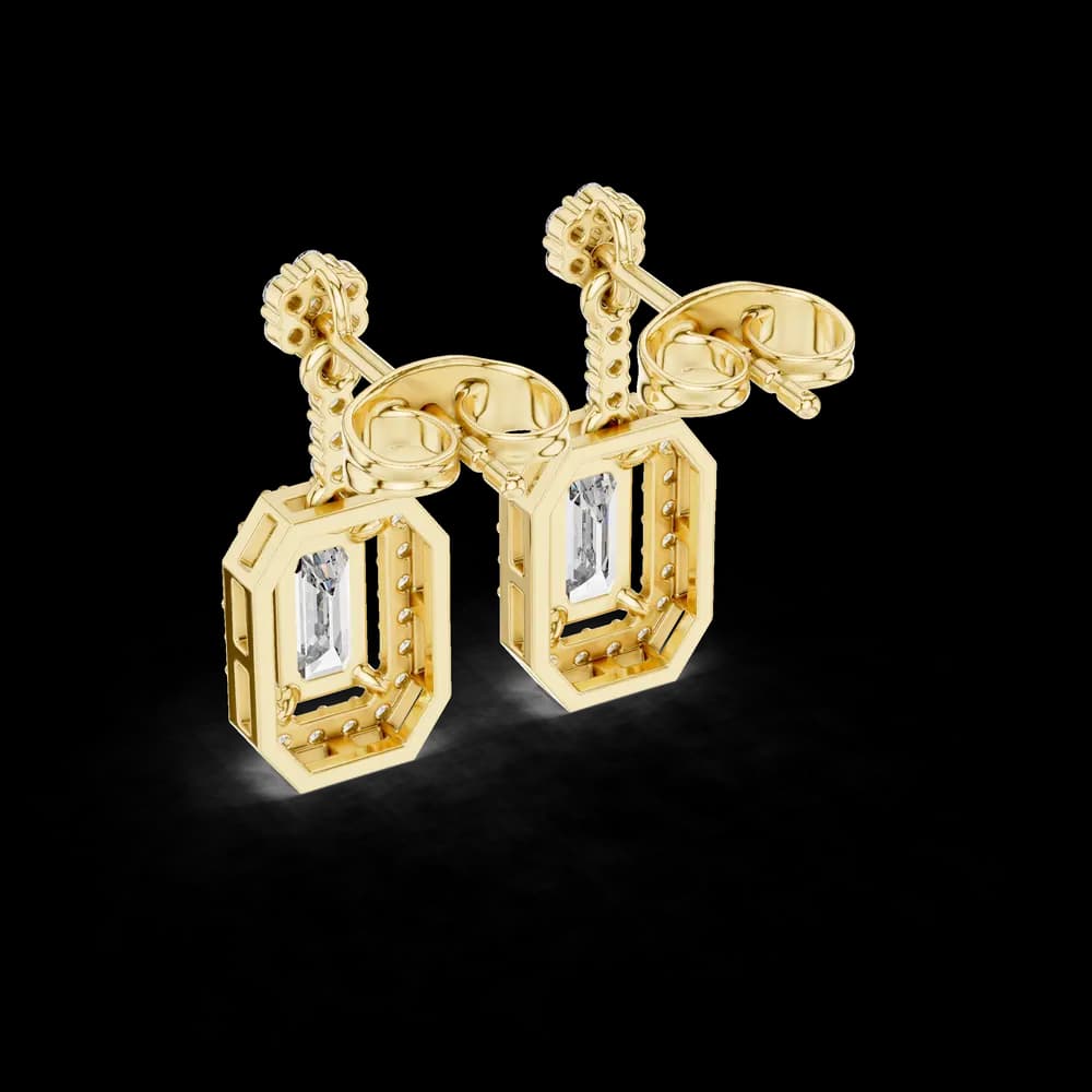 Regal Crown lab grown diamond earring - Image 6 Regal Crown lab grown diamond earring, view 6 of 6