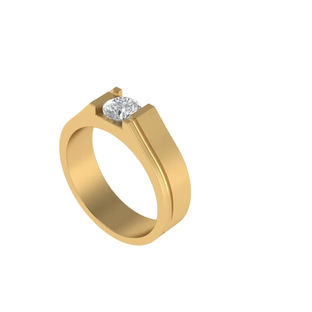 Regal Edge Lab Grown Diamond Solitaire Ring - Image 3 Regal Edge Lab Grown Diamond Solitaire Ring, view 3 of 4
