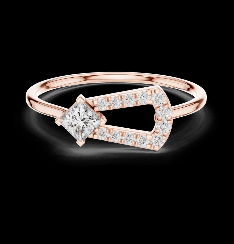 Open Geometric Lab Grown Diamond Ring - Image 1 Open Geometric Lab Grown Diamond Ring, view 1 of 6