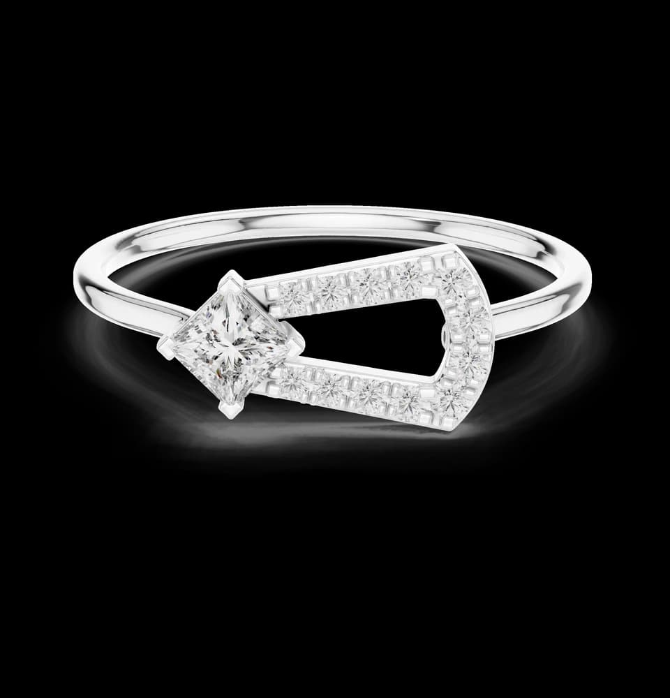 Open Geometric Lab Grown Diamond Ring - Image 2 Open Geometric Lab Grown Diamond Ring, view 2 of 6