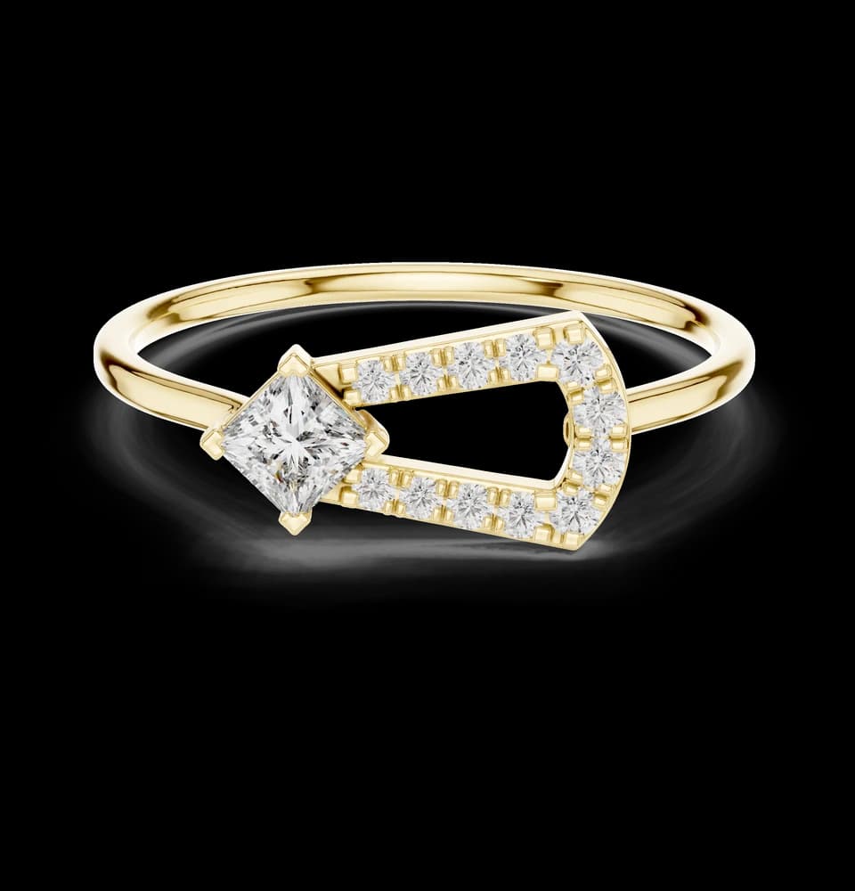 Open Geometric Lab Grown Diamond Ring - Image 3 Open Geometric Lab Grown Diamond Ring, view 3 of 6