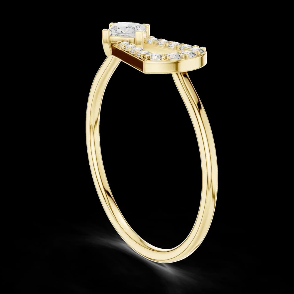 Open Geometric Lab Grown Diamond Ring - Image 4 Open Geometric Lab Grown Diamond Ring, view 4 of 6