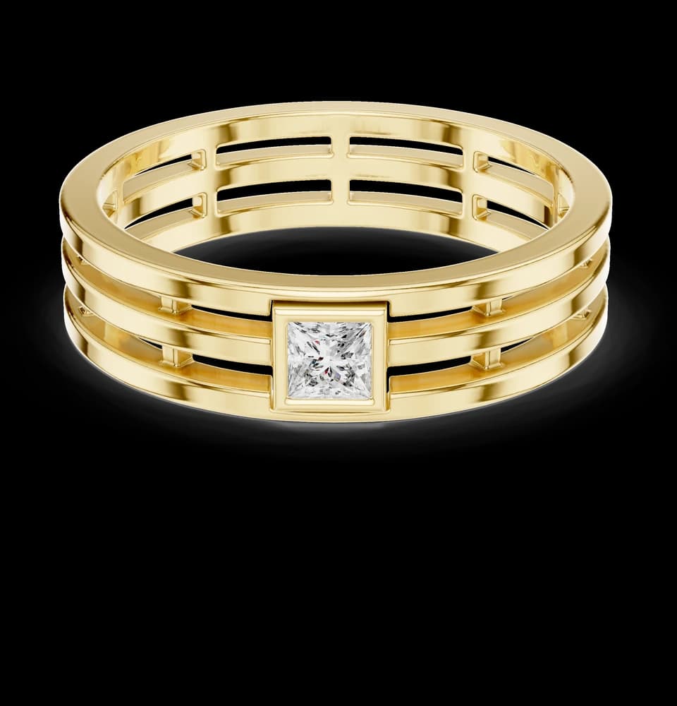 Regal Princess Diamond Lab Grown Diamond Ring - Image 4 Regal Princess Diamond Lab Grown Diamond Ring, view 4 of 7