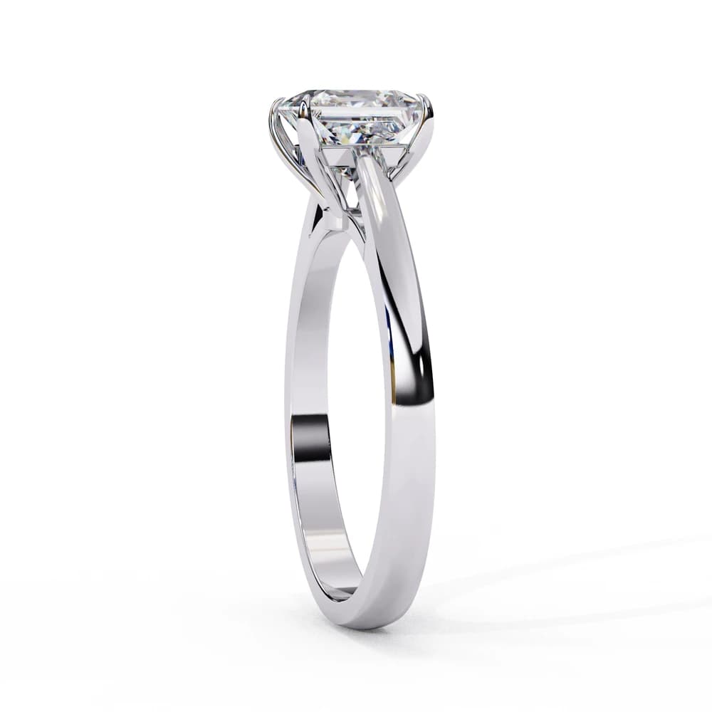Regal Princess-Cut Lab Grown Diamond Solitaire Ring - Image 2 Regal Princess-Cut Lab Grown Diamond Solitaire Ring, view 2 of 4