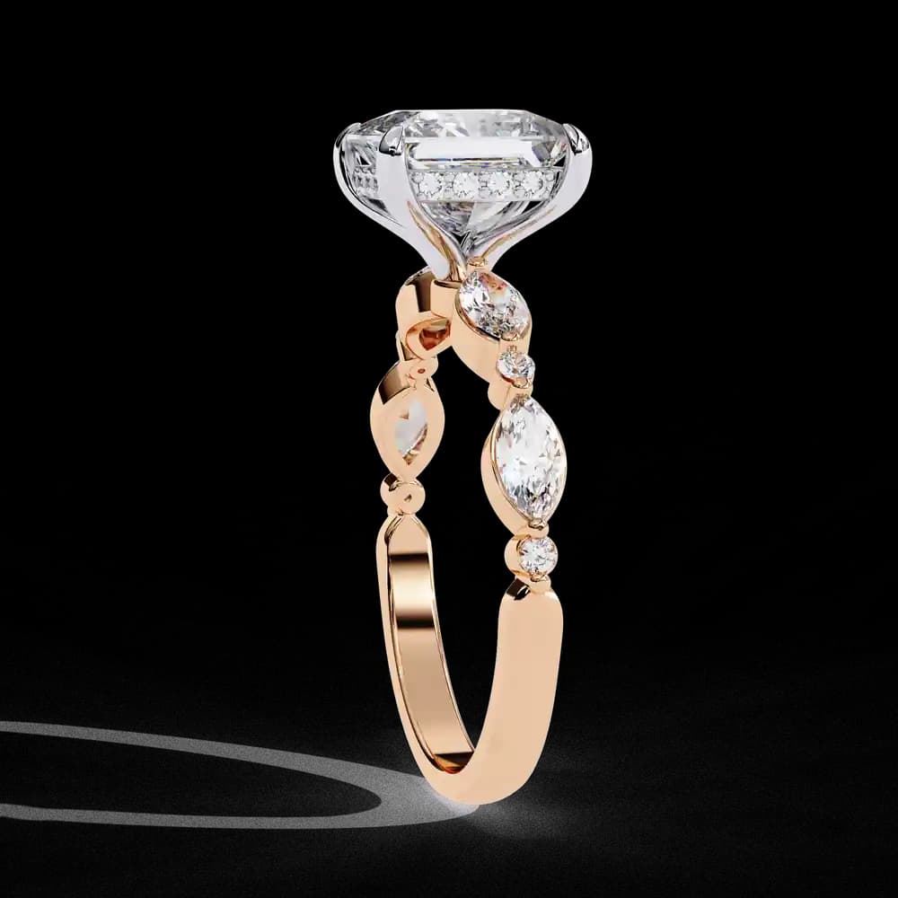 Renaissance Princess Cut Solitaire Lab Grown Diamond Ring - Image 3 Renaissance Princess Cut Solitaire Lab Grown Diamond Ring, view 3 of 14