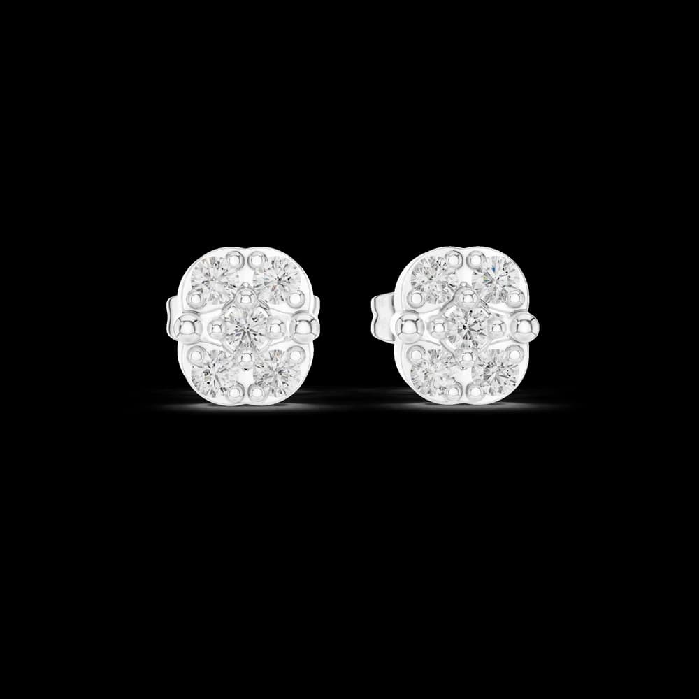 Retro Flash lab grown diamond earring design - Image 2 Retro Flash lab grown diamond earring design, view 2 of 6