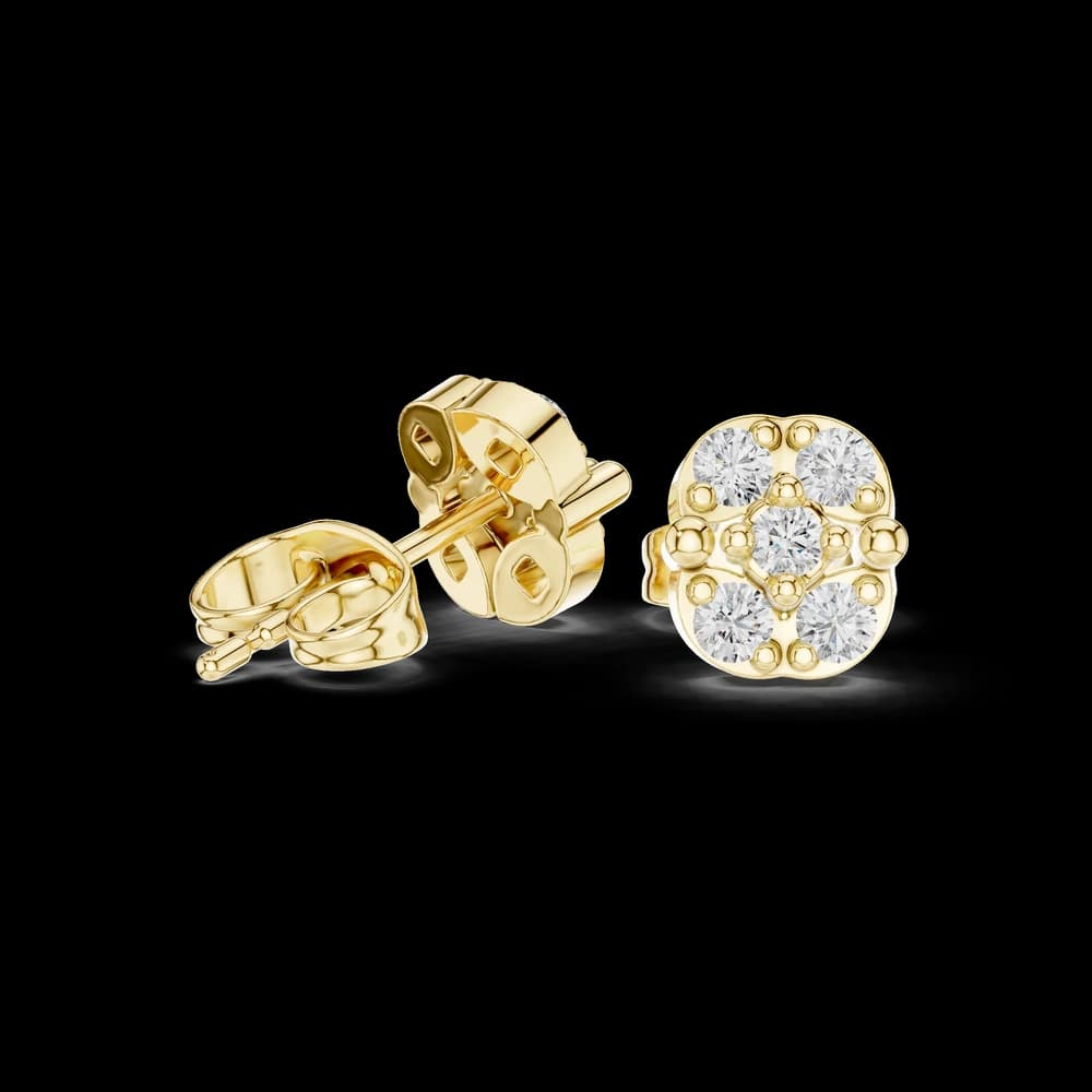Retro Flash lab grown diamond earring design - Image 4 Retro Flash lab grown diamond earring design, view 4 of 6