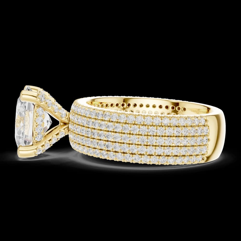 Ridge Line Lab Grown Diamond Textured Branch Ring - Image 9 Ridge Line Lab Grown Diamond Textured Branch Ring, view 9 of 9