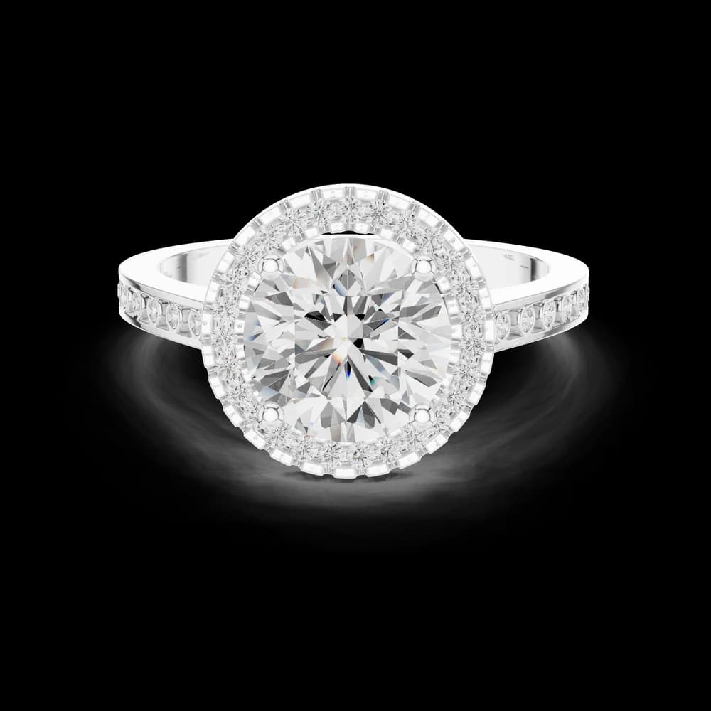 River Stone Lab Grown Diamond Floral Basket Ring - Image 5 River Stone Lab Grown Diamond Floral Basket Ring, view 5 of 10