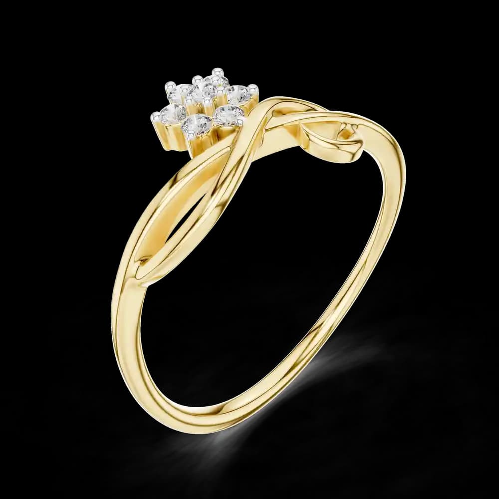 Riveting Lab grown diamond Rings style - Image 5 Riveting Lab grown diamond Rings style, view 5 of 6