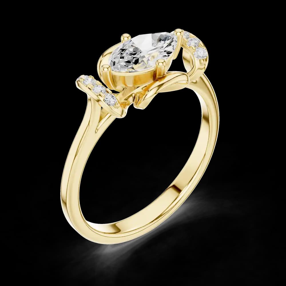 Rose Royal Lab Grown Diamond Ring - Image 5 Rose Royal Lab Grown Diamond Ring, view 5 of 6