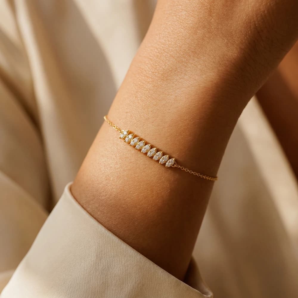 The Sculpted Pod Bar Bracelet - Image 1 The Sculpted Pod Bar Bracelet, view 1 of 7