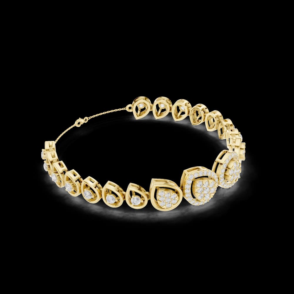 Round 1.73 Carat Lab Grown Diamond Bracelet - Image 4 Round 1.73 Carat Lab Grown Diamond Bracelet, view 4 of 6
