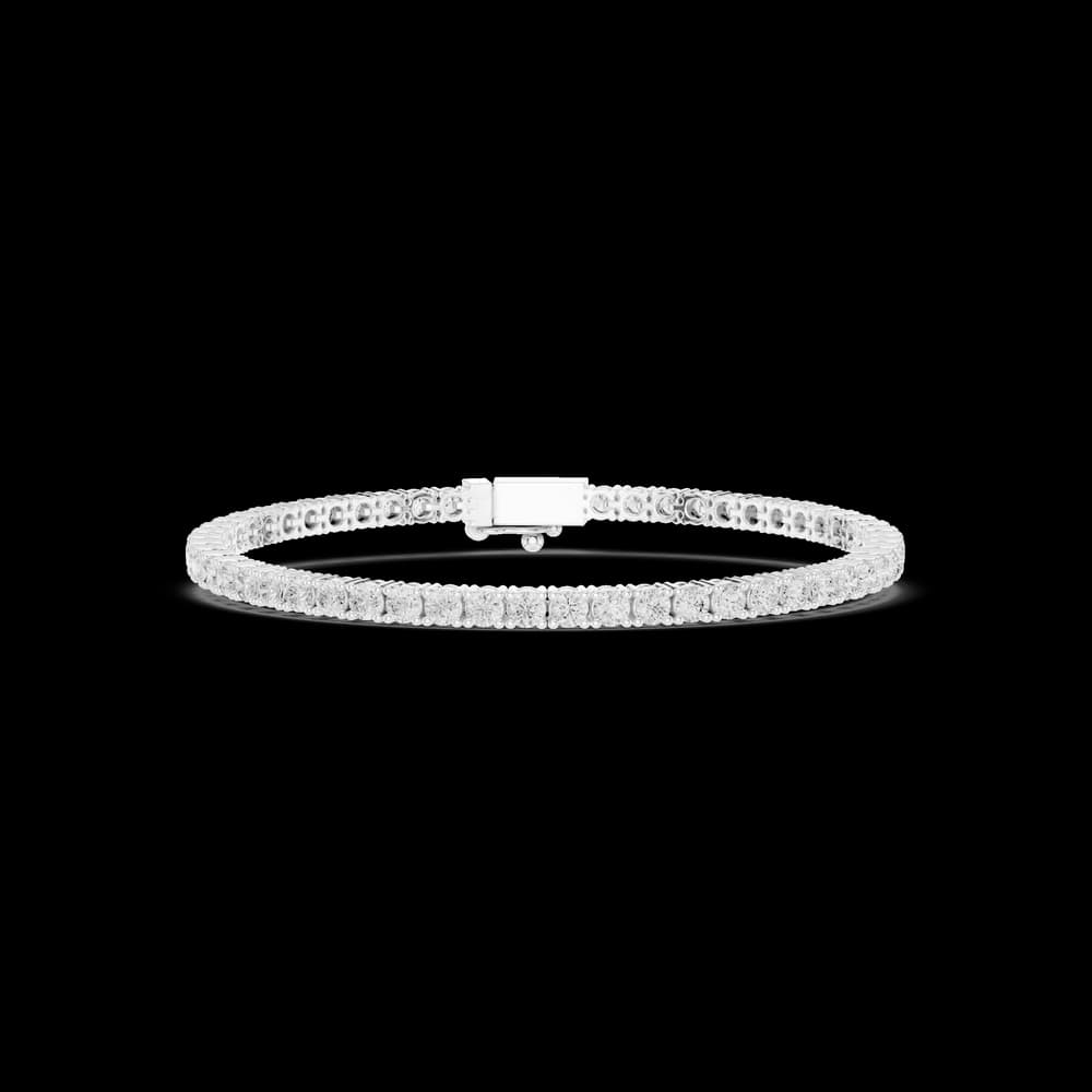 The Classic Round Solitaire Tennis Bracelet - Image 3 The Classic Round Solitaire Tennis Bracelet, view 3 of 7