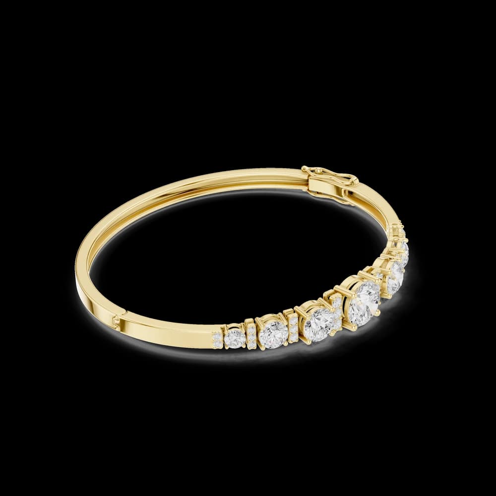 Round 5.14 Carat Lab Grown Diamond Bracelet - Image 4 Round 5.14 Carat Lab Grown Diamond Bracelet, view 4 of 6
