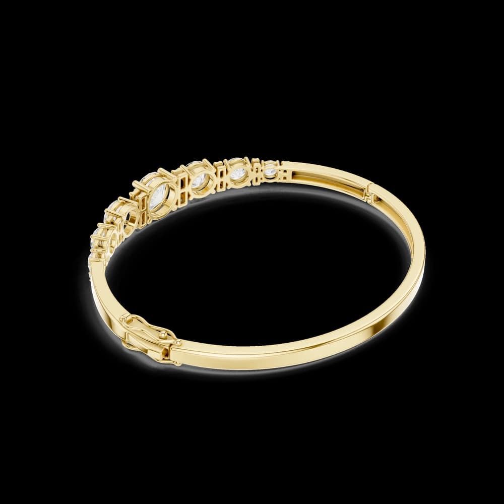 Round 5.14 Carat Lab Grown Diamond Bracelet - Image 5 Round 5.14 Carat Lab Grown Diamond Bracelet, view 5 of 6