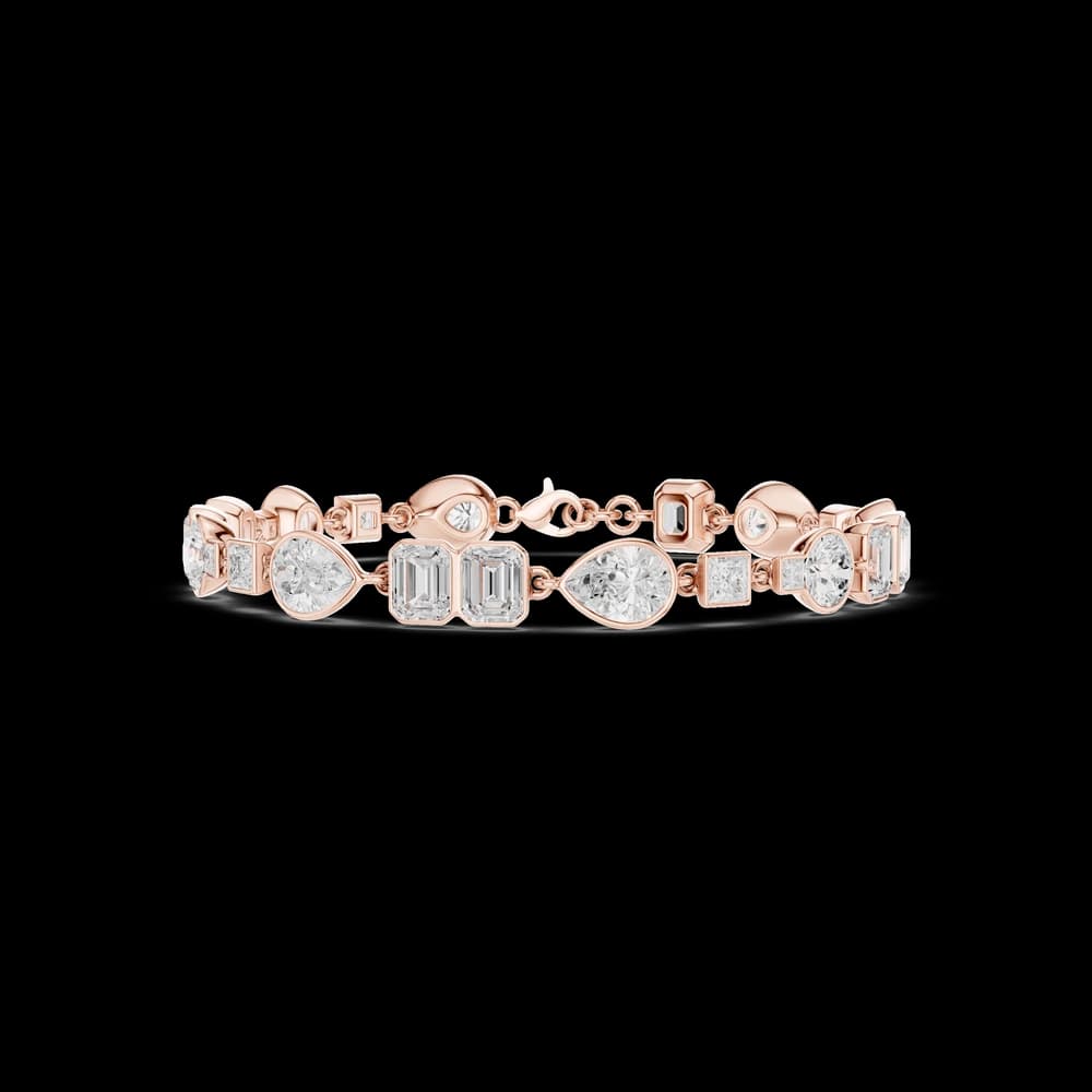 Round 9.03 Carat Lab Grown Diamond Bracelet - Image 1 Round 9.03 Carat Lab Grown Diamond Bracelet, view 1 of 6
