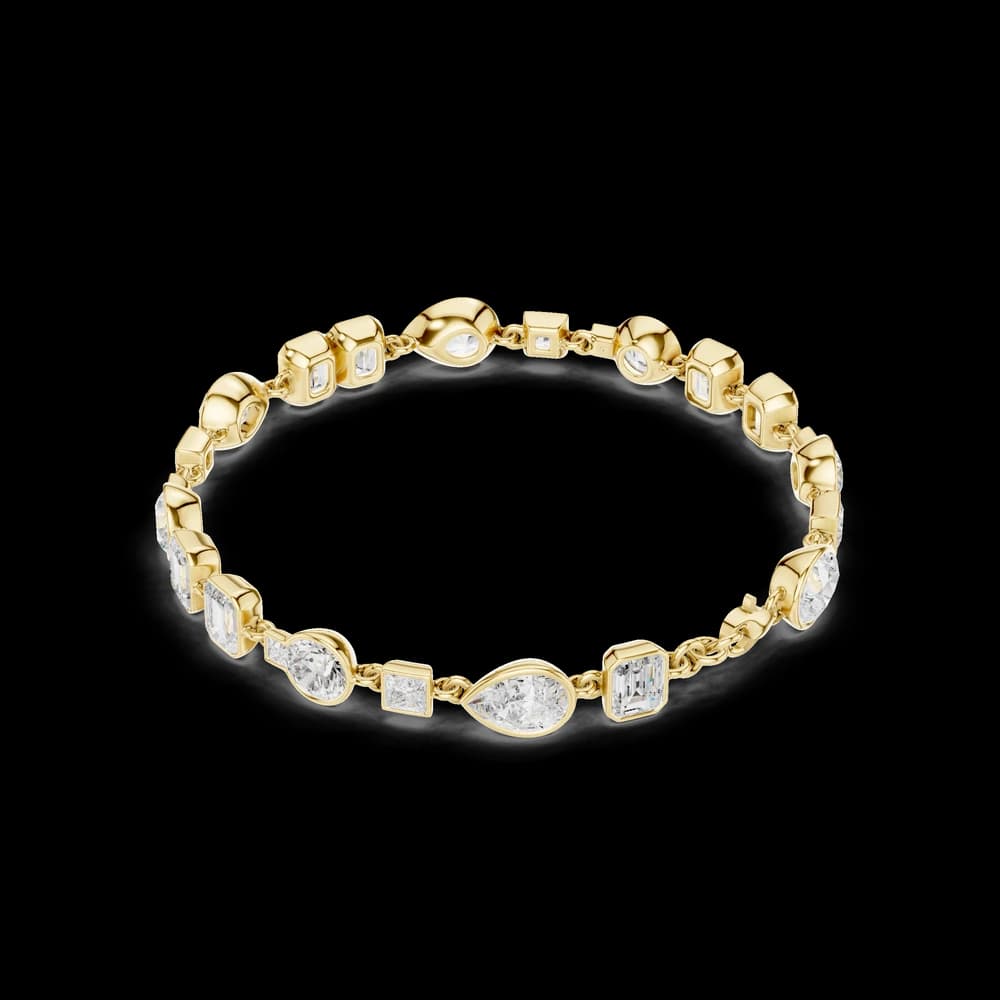 Round 9.03 Carat Lab Grown Diamond Bracelet - Image 5 Round 9.03 Carat Lab Grown Diamond Bracelet, view 5 of 6