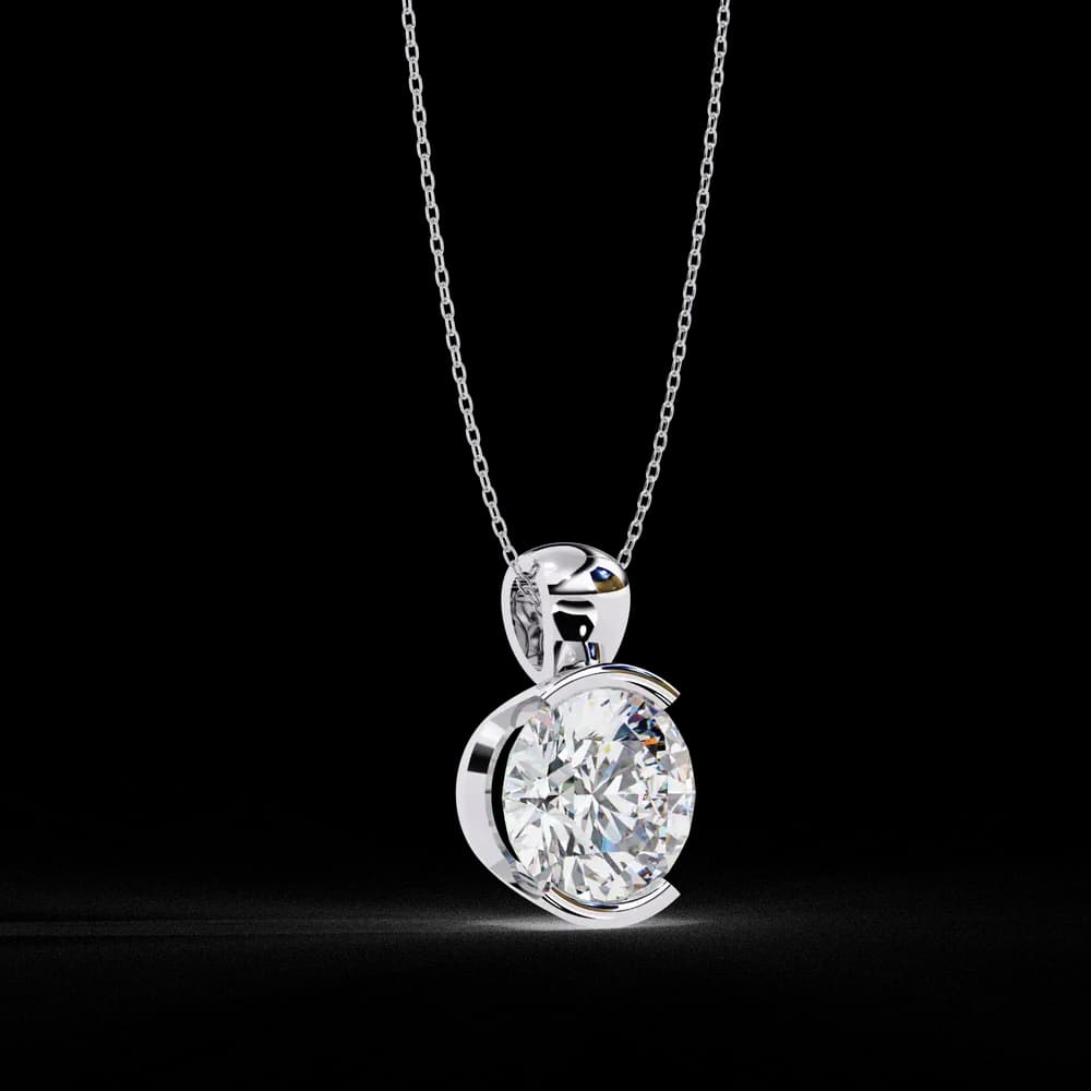 Round Classic soliatare with Tension Setting - Image 7 Round Classic soliatare with Tension Setting, view 7 of 16