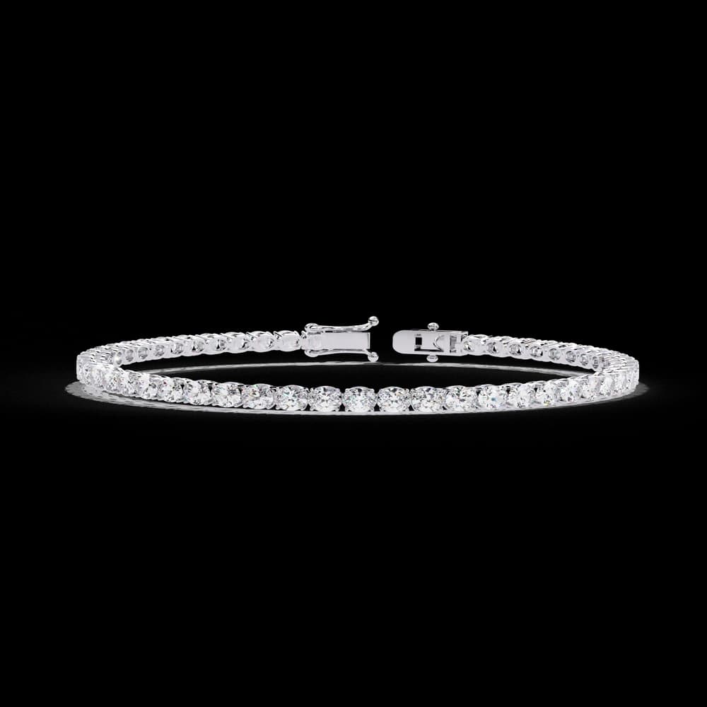 The Oval Solitaire Tennis Bracelet - Image 3 The Oval Solitaire Tennis Bracelet, view 3 of 4