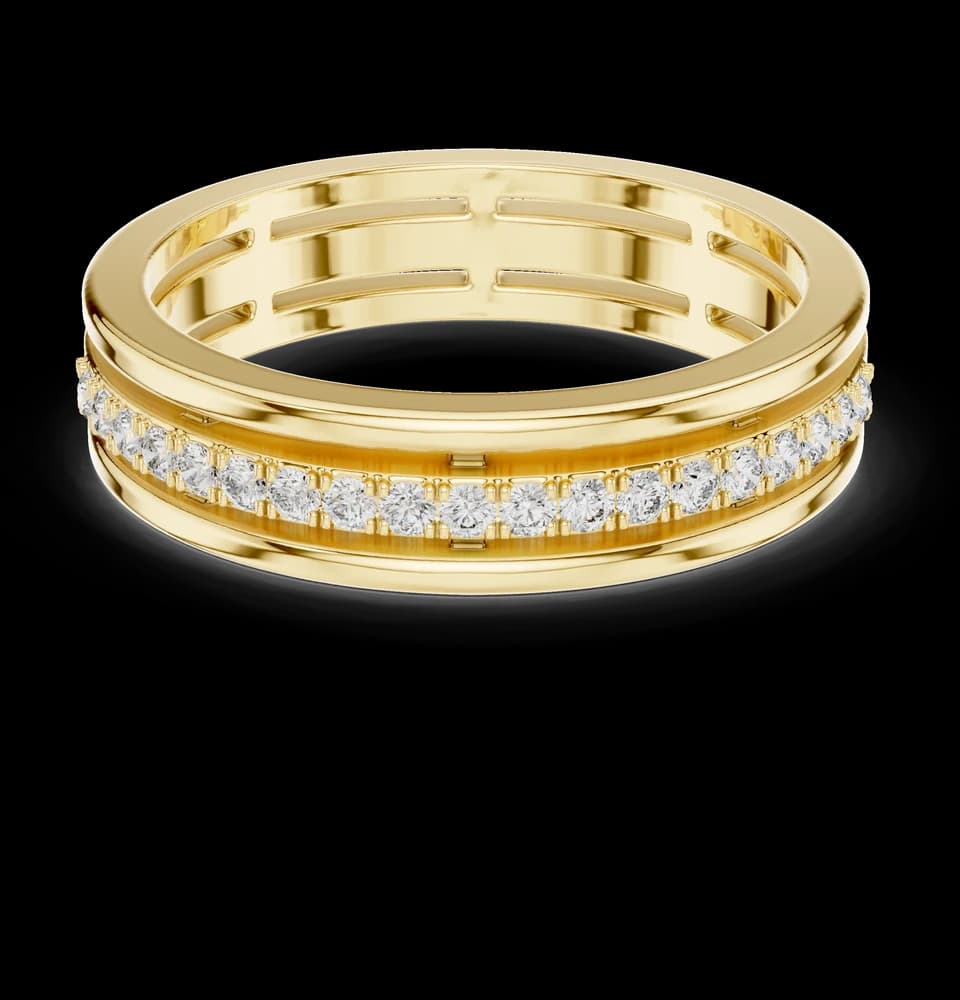 Classic Diamond Eternity Band Lab Grown Diamond Piece - Image 3 Classic Diamond Eternity Band Lab Grown Diamond Piece, view 3 of 6