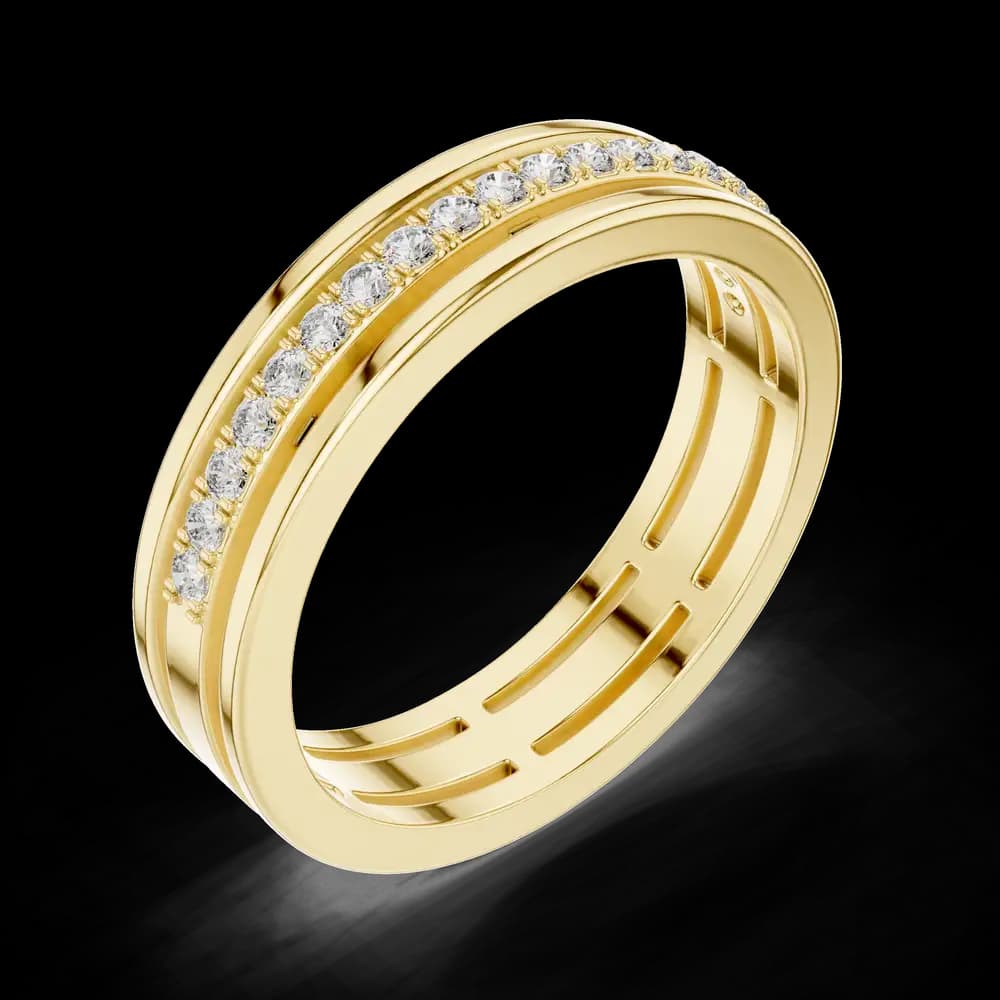Classic Diamond Eternity Band Lab Grown Diamond Piece - Image 5 Classic Diamond Eternity Band Lab Grown Diamond Piece, view 5 of 6