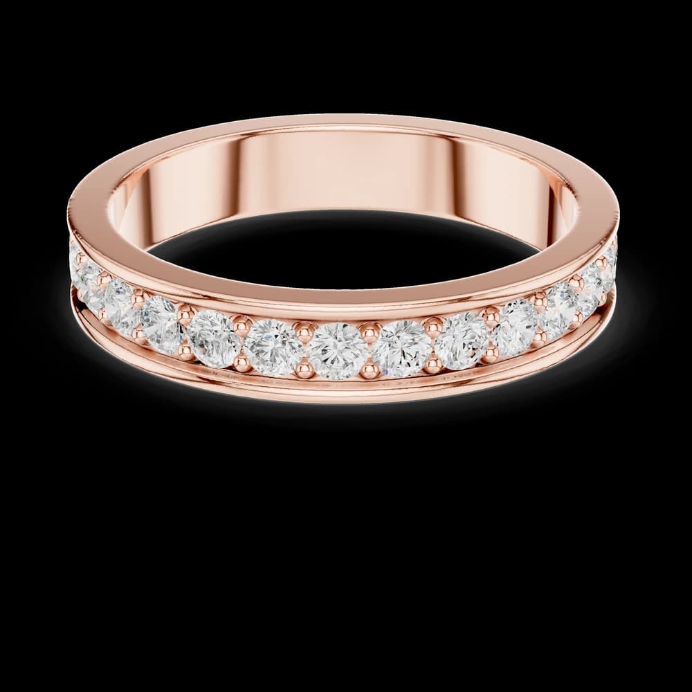 Channel Set Round Lab Grown Diamond Ring - Image 1 Channel Set Round Lab Grown Diamond Ring, view 1 of 6