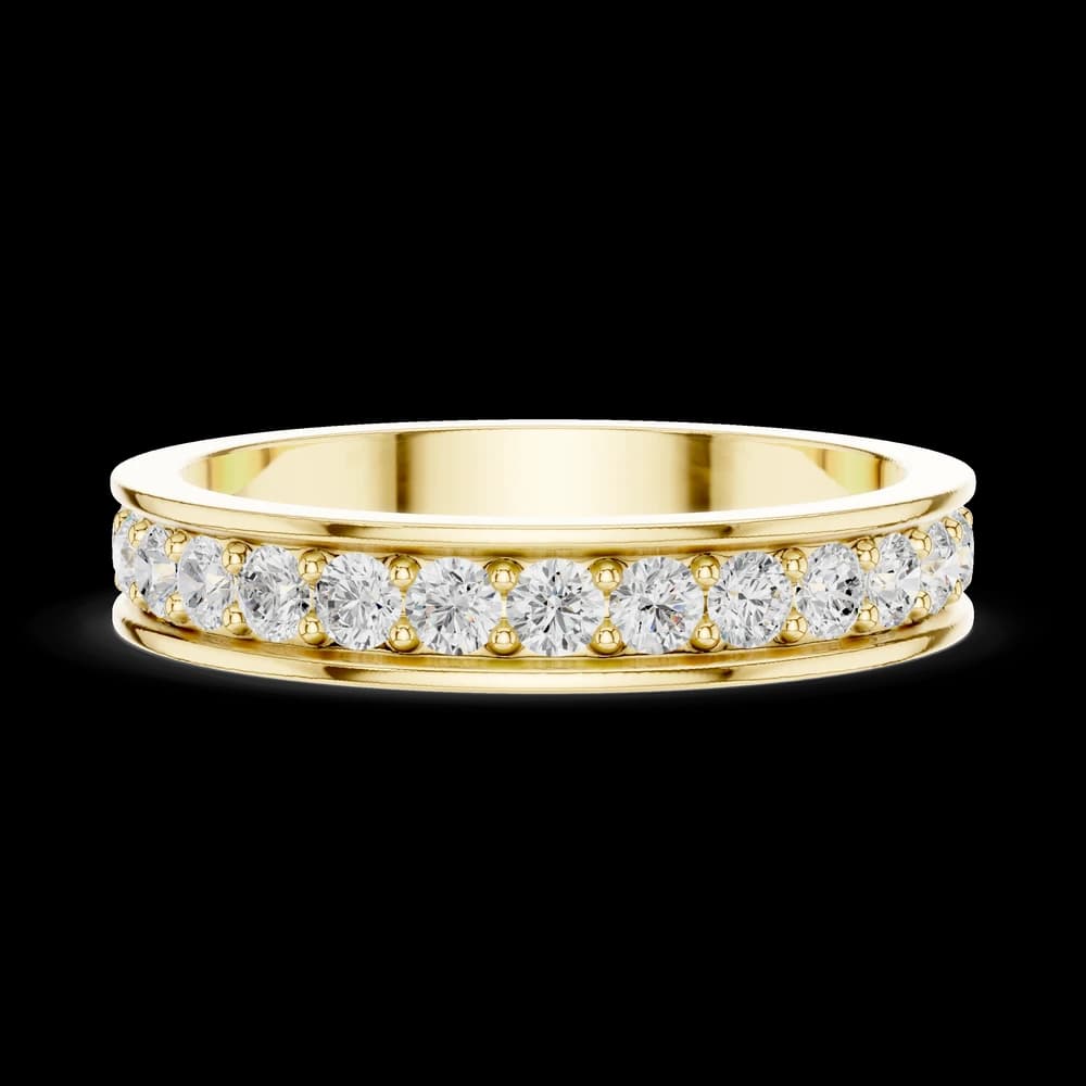 Channel Set Round Lab Grown Diamond Ring - Image 6 Channel Set Round Lab Grown Diamond Ring, view 6 of 6