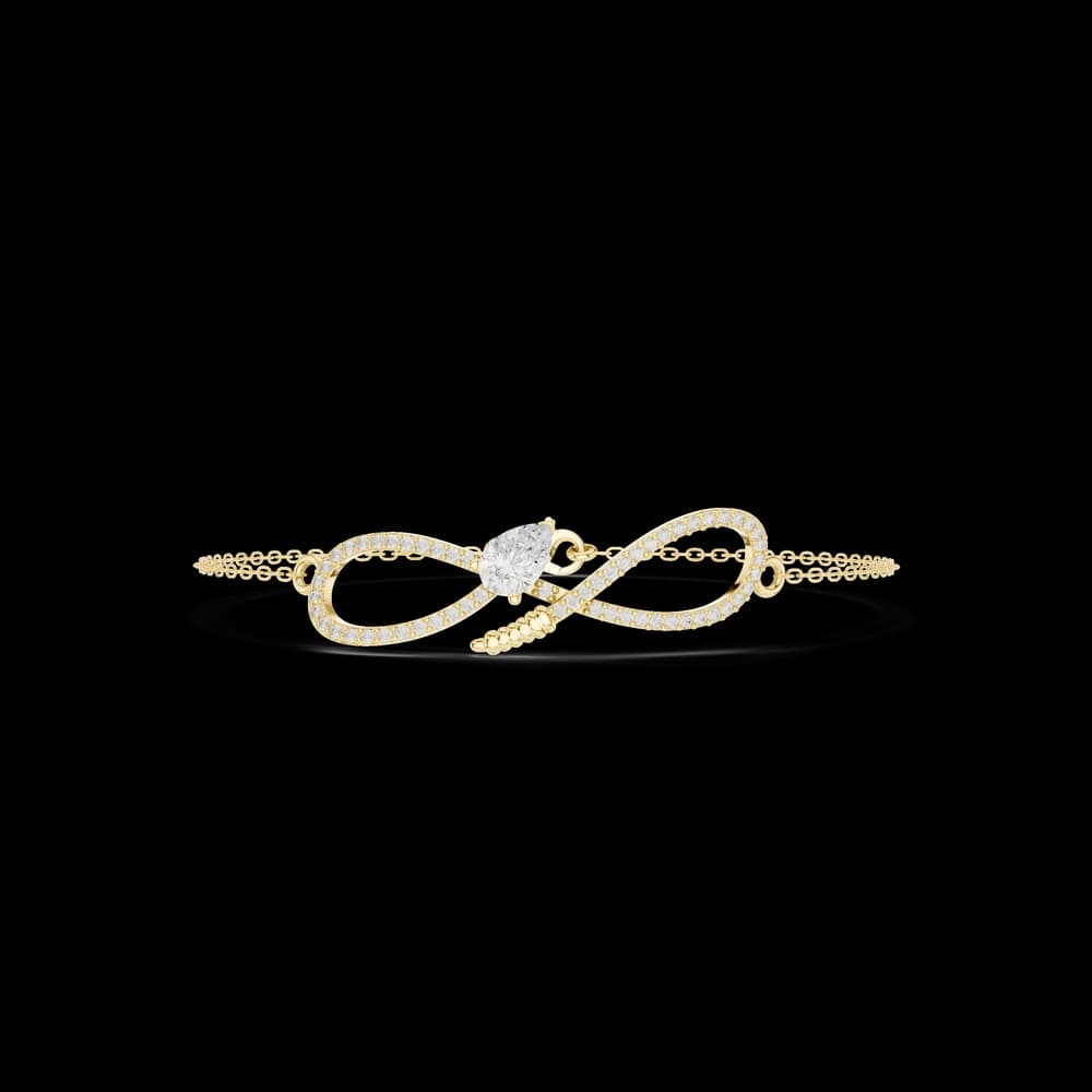 Round Pear 0.55 Carat Lab Grown Diamond Bracelet - Image 3 Round Pear 0.55 Carat Lab Grown Diamond Bracelet, view 3 of 6