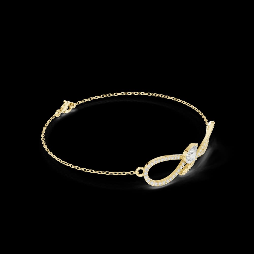 Round Pear 0.55 Carat Lab Grown Diamond Bracelet - Image 4 Round Pear 0.55 Carat Lab Grown Diamond Bracelet, view 4 of 6