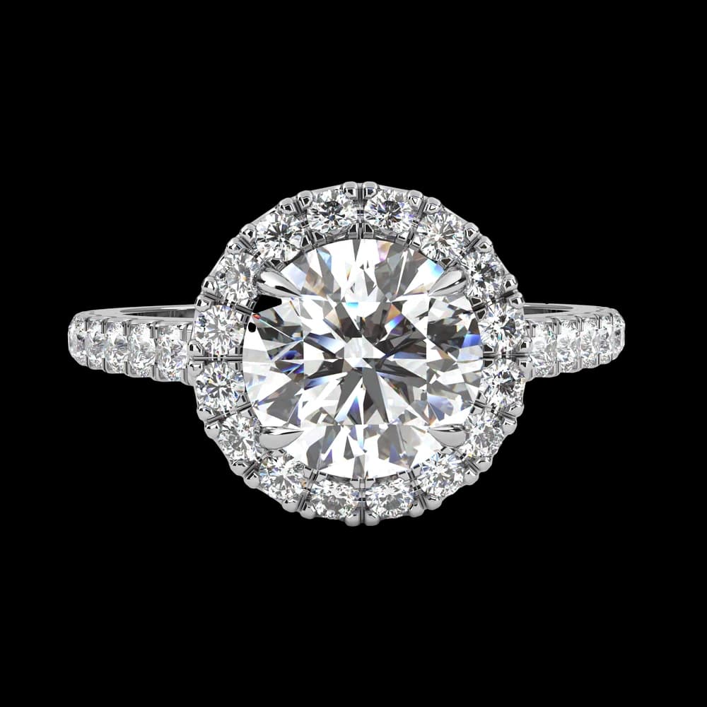 Luxe Halo lab Grown Diamond Ring - Image 3 Luxe Halo lab Grown Diamond Ring, view 3 of 11