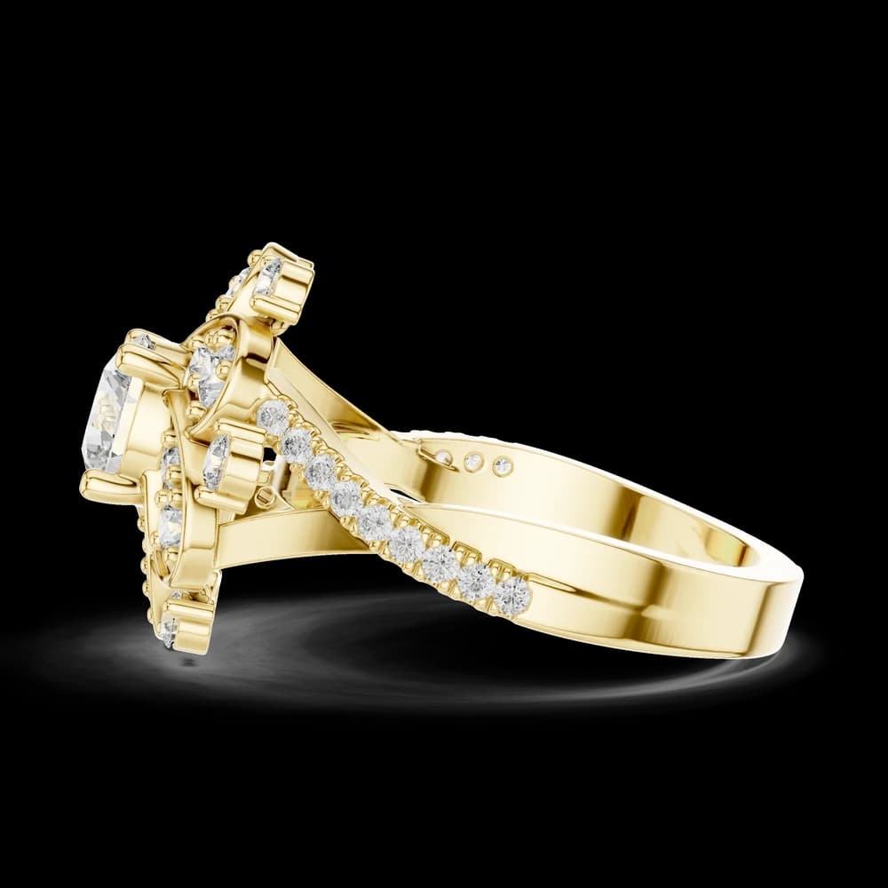 Royal Crest Lab Grown Diamond Round Ring - Image 6 Royal Crest Lab Grown Diamond Round Ring, view 6 of 6