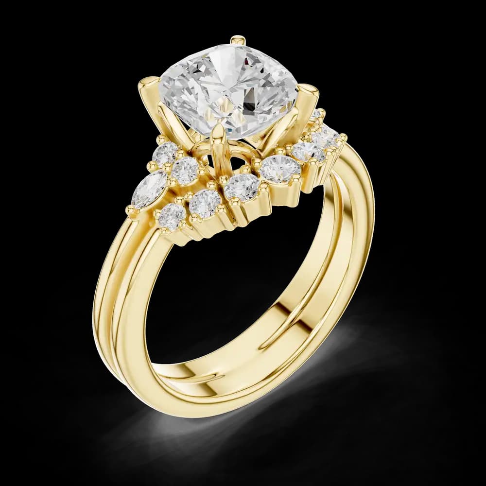 Royal Crown Lab Grown Diamond Ring - Image 5 Royal Crown Lab Grown Diamond Ring, view 5 of 6