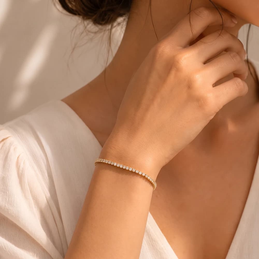 Royal Cushion Cut Lab grown diamond Bracelet - Image 1 Royal Cushion Cut Lab grown diamond Bracelet, view 1 of 5