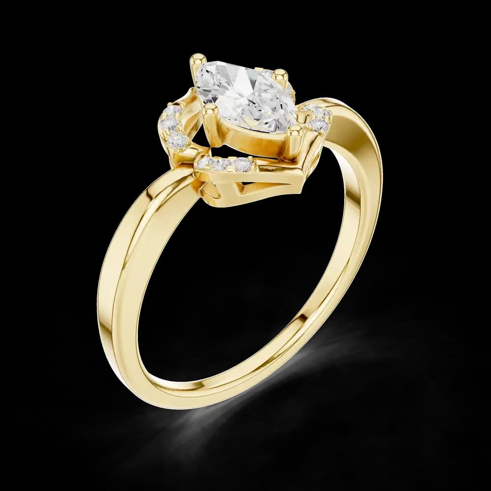 Royal Rose Lab Grown Diamond Ring - Image 5 Royal Rose Lab Grown Diamond Ring, view 5 of 6