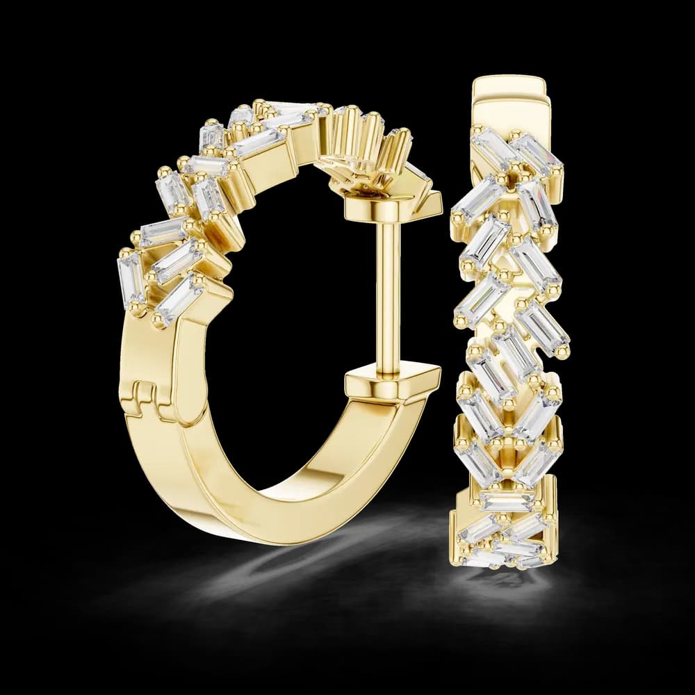 Royal Tassel Lab Grown Diamond Earrings - Image 2 Royal Tassel Lab Grown Diamond Earrings, view 2 of 4