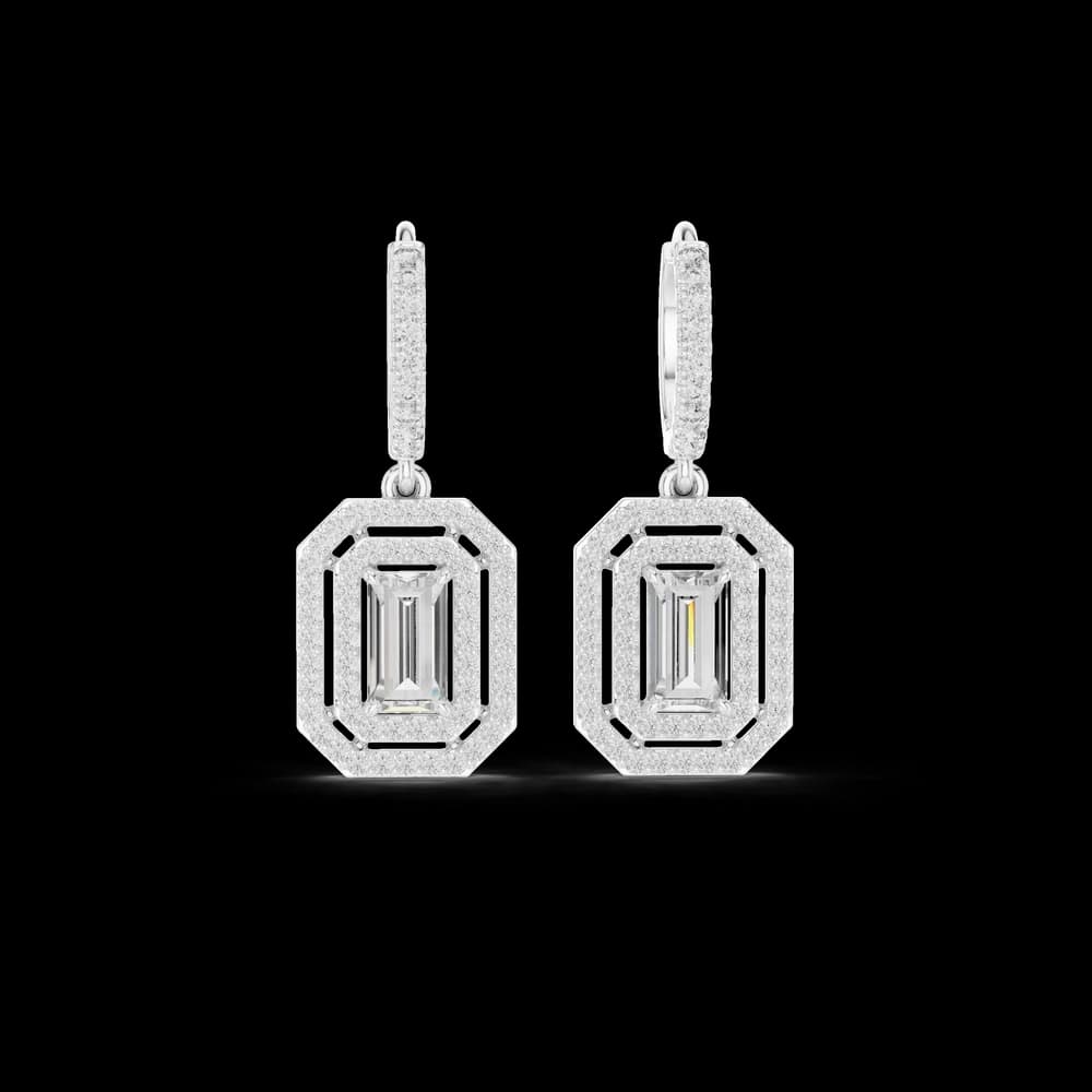 Royal Tiara lab grown diamond earring - Image 2 Royal Tiara lab grown diamond earring, view 2 of 6