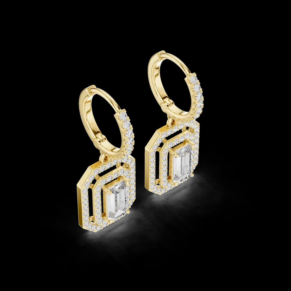 Royal Tiara lab grown diamond earring - Image 5 Royal Tiara lab grown diamond earring, view 5 of 6