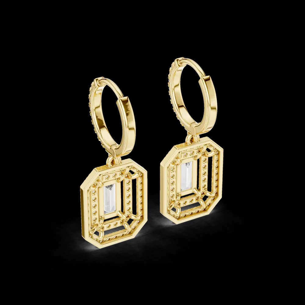 Royal Tiara lab grown diamond earring - Image 6 Royal Tiara lab grown diamond earring, view 6 of 6