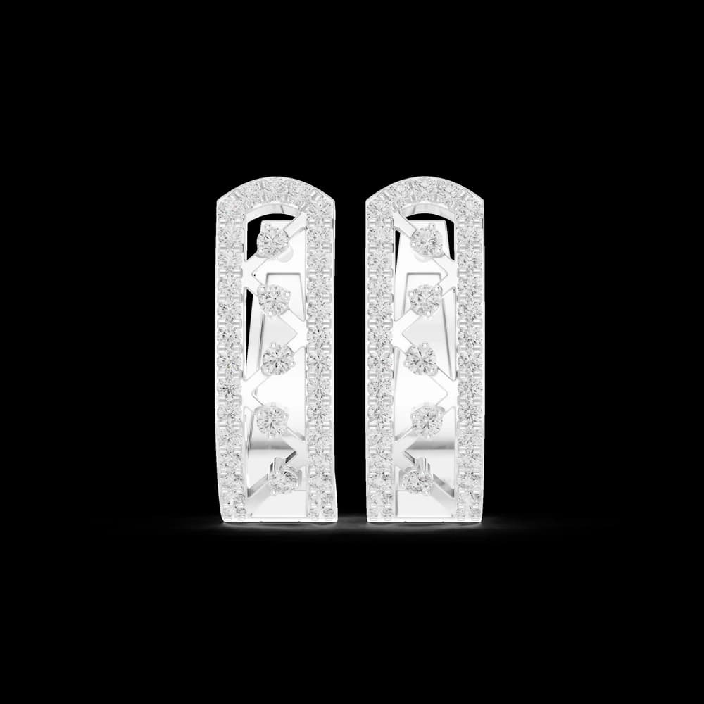 Saffron Wave Lab Grown Diamond Earrings Sets - Image 2 Saffron Wave Lab Grown Diamond Earrings Sets, view 2 of 6