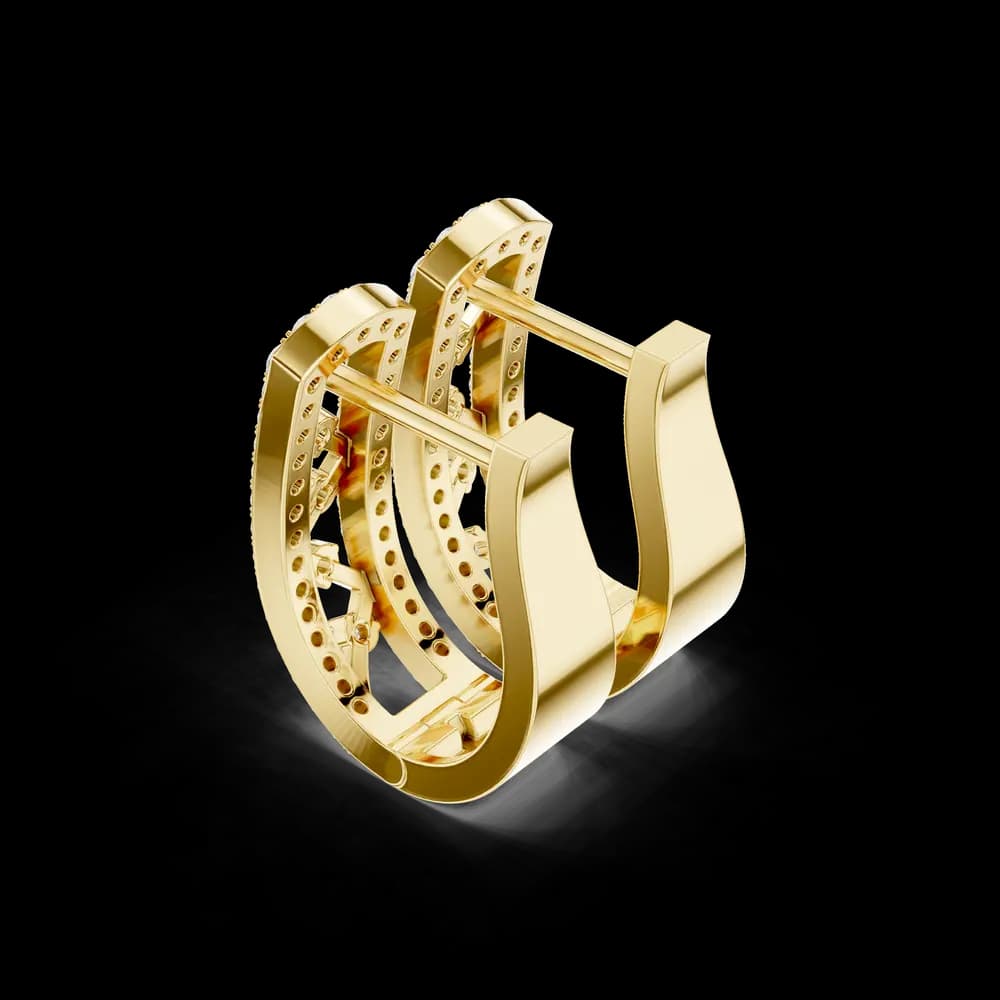 Saffron Wave Lab Grown Diamond Earrings Sets - Image 5 Saffron Wave Lab Grown Diamond Earrings Sets, view 5 of 6