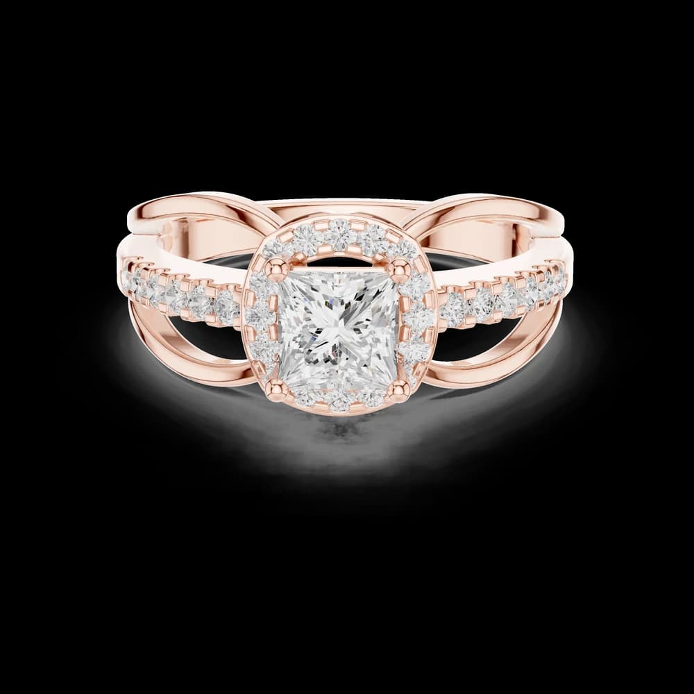 Sapphire Sleek Lab Grown Diamond Ring - Image 1 Sapphire Sleek Lab Grown Diamond Ring, view 1 of 6