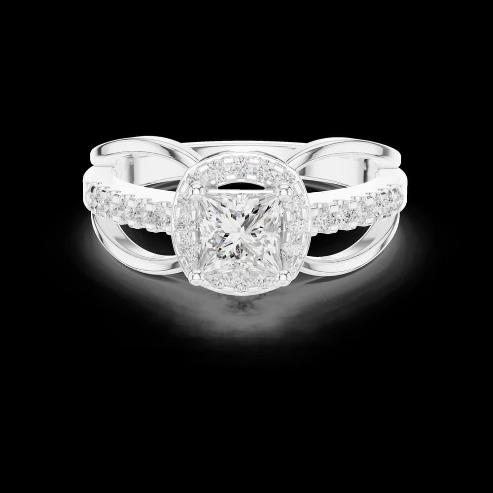 Sapphire Sleek Lab Grown Diamond Ring - Image 2 Sapphire Sleek Lab Grown Diamond Ring, view 2 of 6