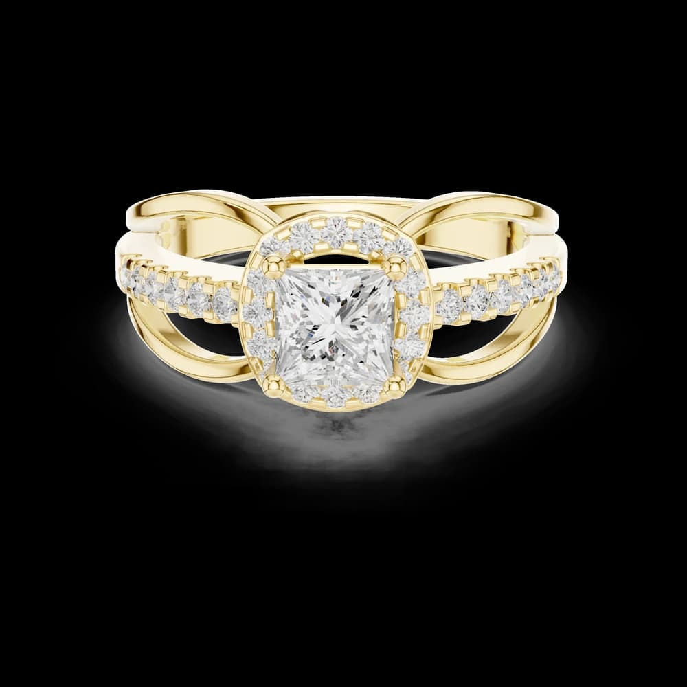 Sapphire Sleek Lab Grown Diamond Ring - Image 3 Sapphire Sleek Lab Grown Diamond Ring, view 3 of 6